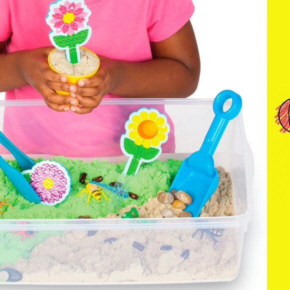 Kids Club Shovel, Plant, and Play in the Garden & Critters Sensory Bin